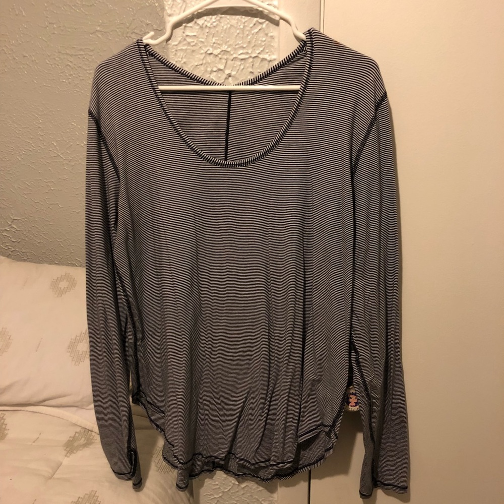 lululemon striped athleisure top
